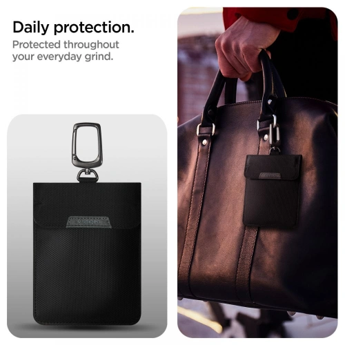 Kup Klatka Faradaya Spigen Pouch Keyless RFID Jel Blokkoló Fekete - SPN2002BLK - {ean13} - Sklep Home Screen