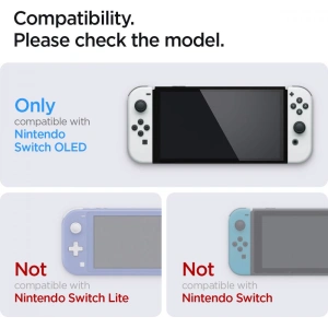 Buy Spigen GLAS.tR ez Fit Nintendo Switch Oled [2 PACK] - SPN2003 - {ean13} - Home Screen Store Europe