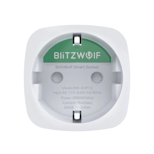 Buy BlitzWolf BW-SHP13 WIFI Smart Socket (EU) 3680W - BLZ394 - {ean13} - Home Screen Store Europe
