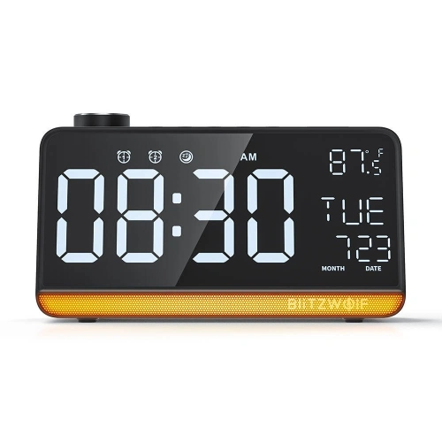 Kup BlitzWolf Radiowecker BW-LAC1 (schwarz) - BLZ395BLK - {ean13} - Sklep Home Screen
