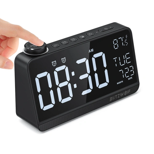 Kup BlitzWolf Radiowecker BW-LAC1 (schwarz) - BLZ395BLK - {ean13} - Sklep Home Screen