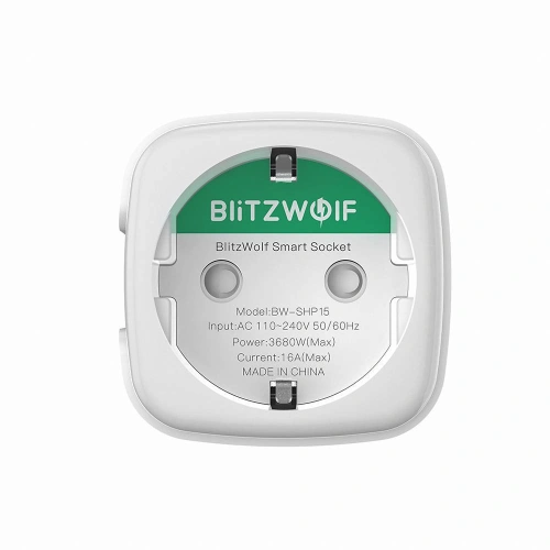 Buy Blitzwolf BW-SHP15 smart socket , WiFi, 3680W - BLZ398 - {ean13} - Home Screen Store Europe