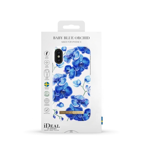 iDeal Fashion Case iPhone X (baby blue orchids)