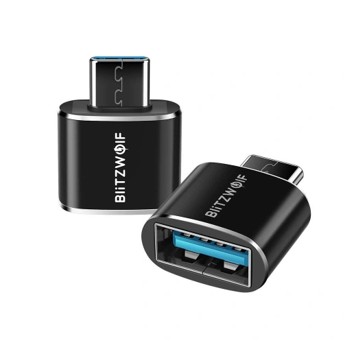 Kup Blitzwolf BW-A4 USB zu USB-C, OTG Adapter (schwarz) - BLZ405BLK - {ean13} - Sklep Home Screen