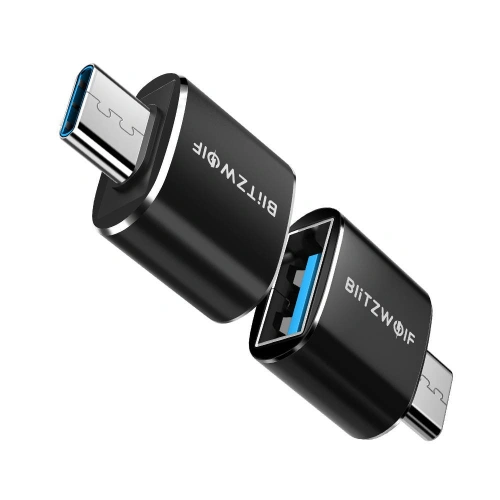 Kup Blitzwolf BW-A4 USB zu USB-C, OTG Adapter (schwarz) - BLZ405BLK - {ean13} - Sklep Home Screen