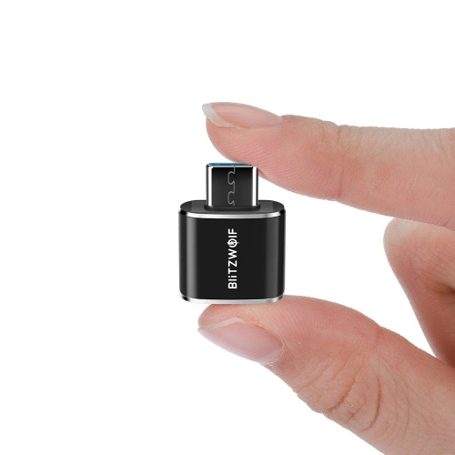 Kup Adapter Blitzwolf BW-A4 USB do USB-C, OTG (czarny) - BLZ405BLK - {ean13} - Sklep Home Screen