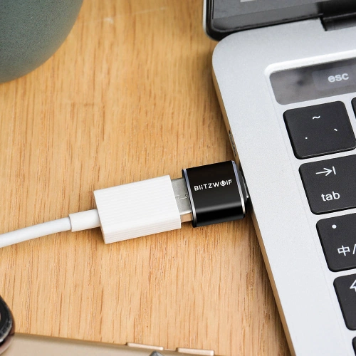 Kup Blitzwolf BW-A4 USB zu USB-C, OTG Adapter (schwarz) - BLZ405BLK - {ean13} - Sklep Home Screen