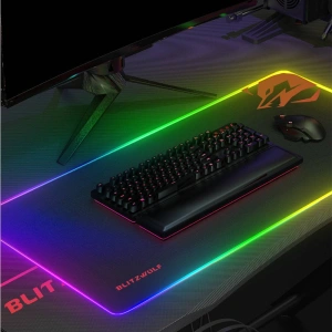 Kup Podkładka pod mysz Blitzwolf BW-MP1, RGB (czarna) - BLZ408BLK - {ean13} - Sklep Home Screen