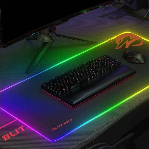 Kup Podložka pod myš Blitzwolf BW-MP1, RGB (černá) - BLZ408BLK - {ean13} - Sklep Home Screen