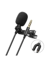 Blitzwolf BW-CM1 nyakmikrofon klipszel, AUX, USB-C, 1,5m