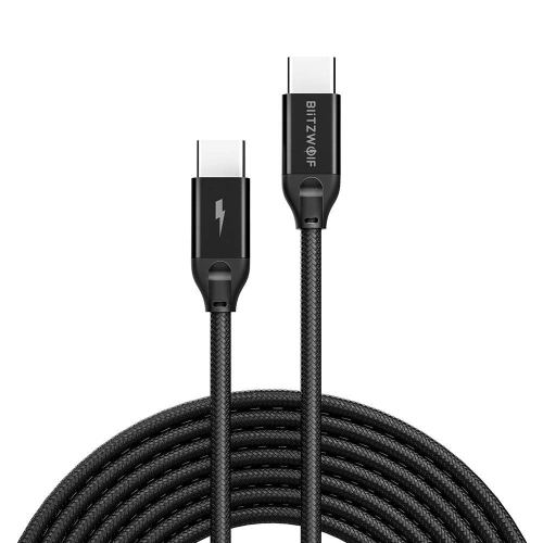 Kup Kabel USB-C do USB-C BlitzWolf BW-HDC3, PD, 100W, 1m (černý) - BLZ418BLK - {ean13} - Sklep Home Screen
