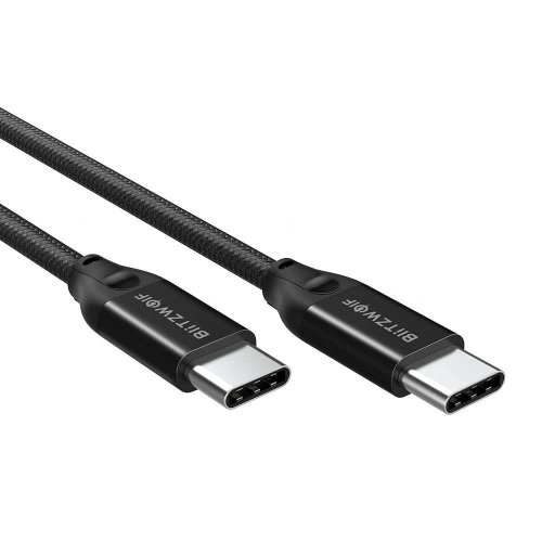 Kup Kabel USB-C do USB-C BlitzWolf BW-HDC3, PD, 100W, 1m (černý) - BLZ418BLK - {ean13} - Sklep Home Screen