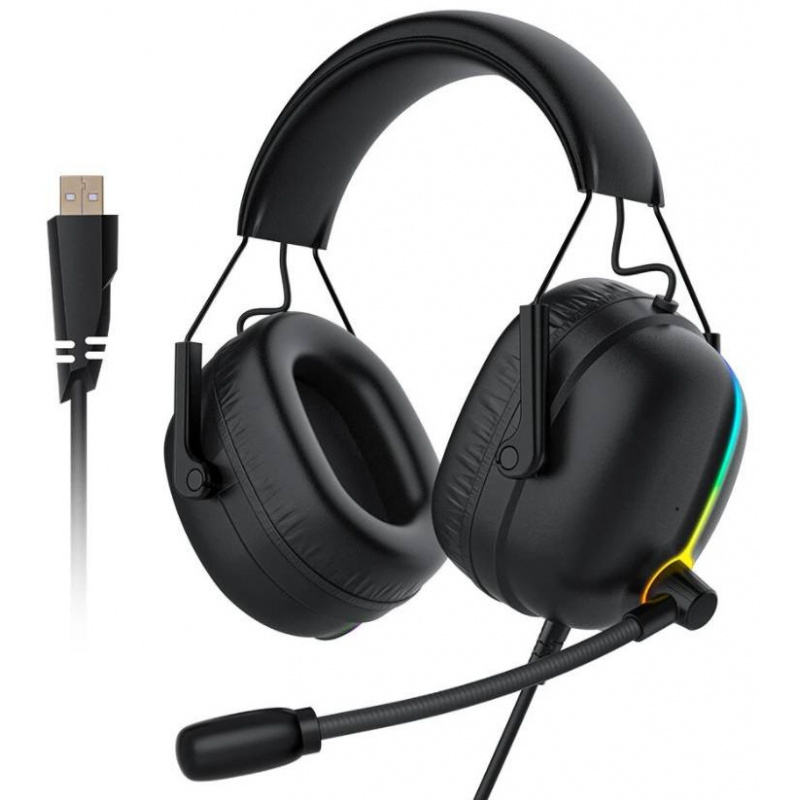 Buy Gaming headphones BlitzWolf AA-GB4, RGB, 7.1 (black) - 5907489607018 - BLZ420BLK - Homescreen.pl