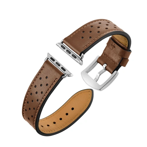 Kup Pasek Tech-Protect bőr Apple Watch 4/5/6/7/SE 44/45mm barna - THP749BR - {ean13} - Sklep Home Screen