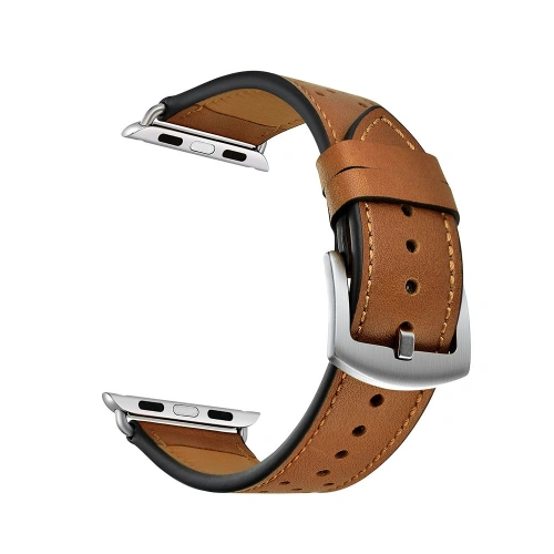 Buy Tech-Protect Leather Apple Watch 4/5/6/7/SE 44/45mm Brown - THP749BR - {ean13} - Home Screen Store Europe