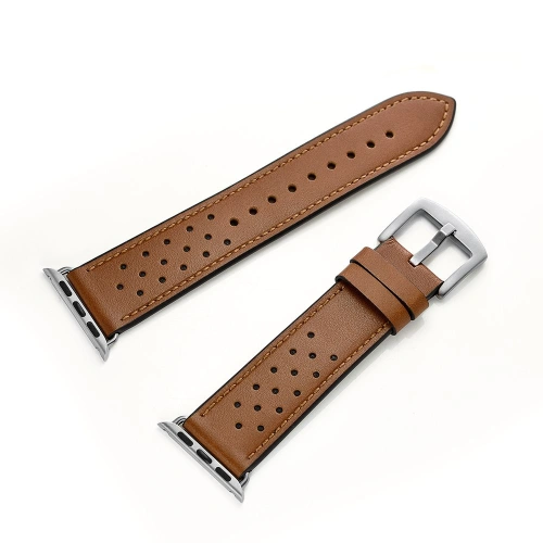 Buy Tech-Protect Leather Apple Watch 4/5/6/7/SE 44/45mm Brown - THP749BR - {ean13} - Home Screen Store Europe