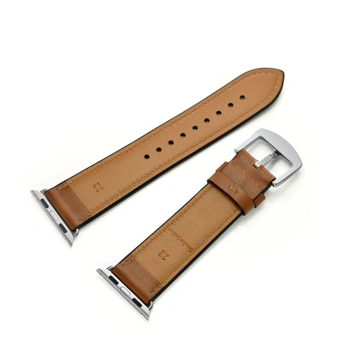 Buy Tech-Protect Leather Apple Watch 4/5/6/7/SE 44/45mm Brown - THP749BR - {ean13} - Home Screen Store Europe