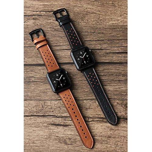 Buy Tech-Protect Leather Apple Watch 4/5/6/7/SE 44/45mm Brown - THP749BR - {ean13} - Home Screen Store Europe