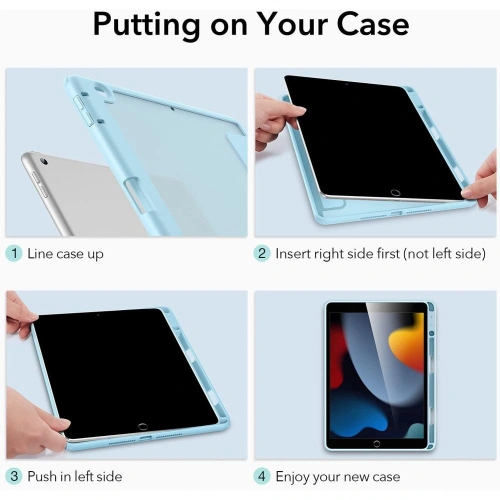 Kup Etui ESR Rebound Hybrid Apple iPad 10.2 2019/2020/2021 (7., 8. a 9. generace) Frosted Blue - ESR435BLU - {ean13} - Sklep Home Screen