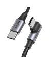 Angle cable USB-C to USB-C UGREEN US334 5A, PD 100W, 1m (black)