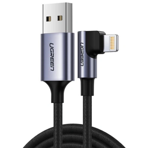 Kup Cablu USB la Lightning unghiular UGREEN US299, MFi, 1m (negru) - UGR1085BLK - {ean13} - Sklep Home Screen