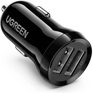 Kup Ładowarka samochodowa UGREEN ED018, 2x USB, 24W (czarna) - UGR1087BLK - {ean13} - Sklep Home Screen