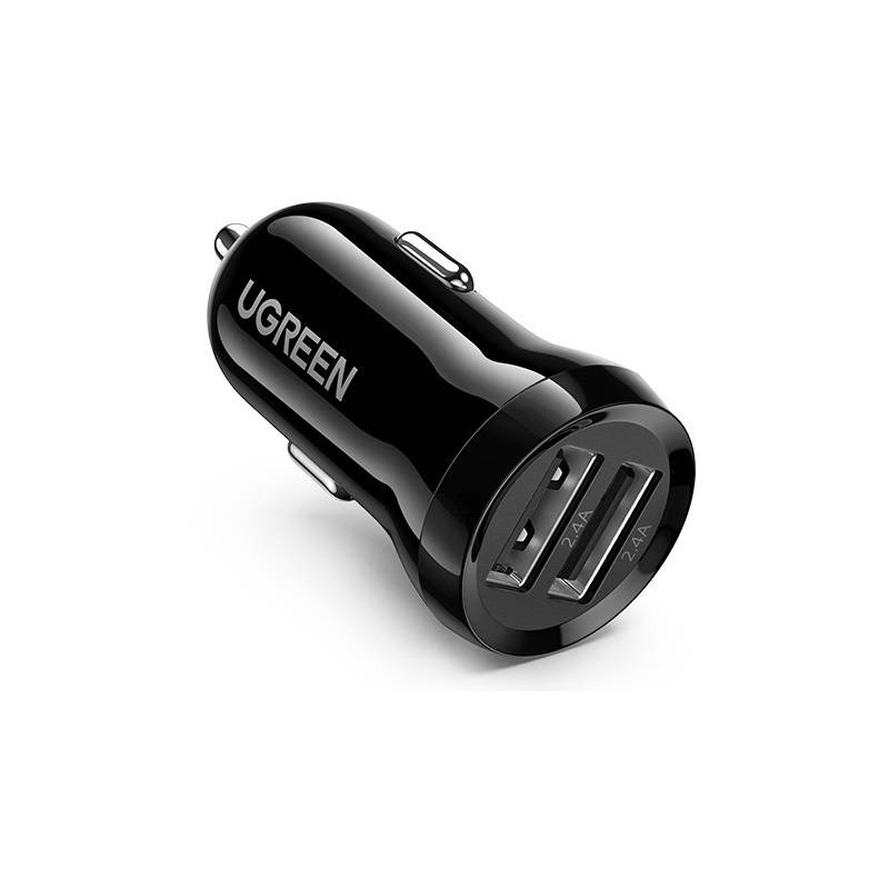 Buy UGREEN car charger ED018, 2x USB, 24W (black) - 6957303858750 - UGR1087BLK - Homescreen.pl