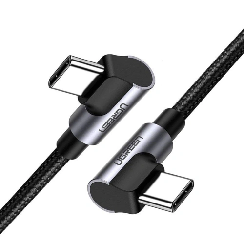 Kup Cablul USB-C la USB-C unghiular UGREEN US323, PD, 3A 60W, 2m (negru) - UGR1091BLK - {ean13} - Sklep Home Screen