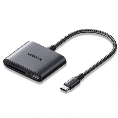 Kup Kártyaolvasó + USB, UGREEN CM387, USB-C (fekete) - UGR1101BLK - {ean13} - Sklep Home Screen