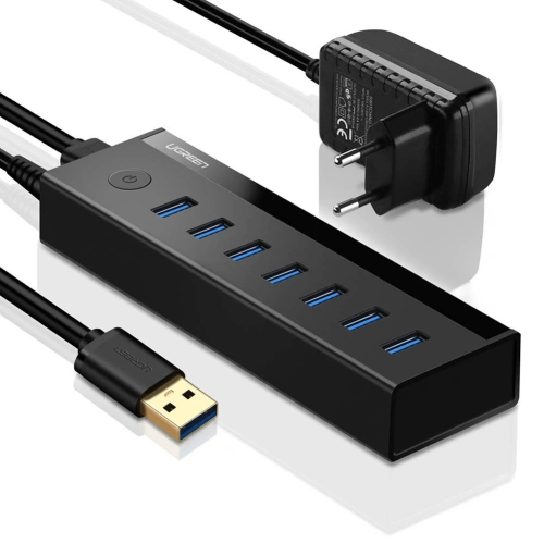 Kup Adaptér 7v1 UGREEN US219 Hub USB na 7x USB 3.0 (šedý) - UGR1104GRY - {ean13} - Sklep Home Screen