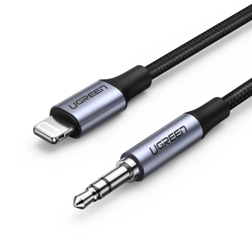 Kup Lightning kábel UGREEN US315 mini jack 3.5mm AUX, MFi, 1m (fekete) - UGR1109BLK - {ean13} - Sklep Home Screen
