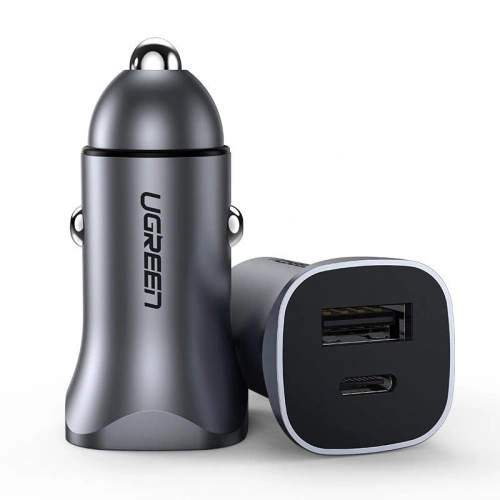 Kup Auto nabíječka UGREEN CD130, USB, USB-C, 24W (šedá) - UGR1113GRY - {ean13} - Sklep Home Screen