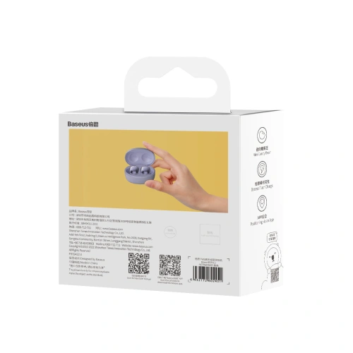 Buy Baseus Bowie E2 TWS earphones (purple) - BSU2918PRP - {ean13} - Home Screen Store Europe