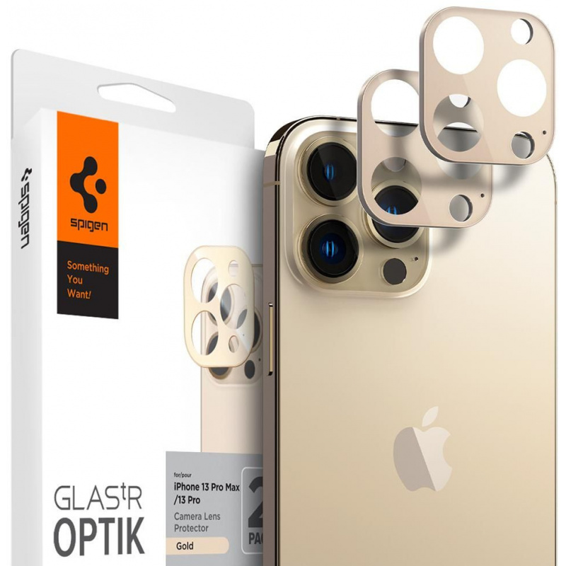 Buy Spigen Optik Camera Lens Apple iPhone 13 Pro/13 Pro Max Gold [2 PACK] - 8809811856408 - SPN2005GLD - Homescreen.pl