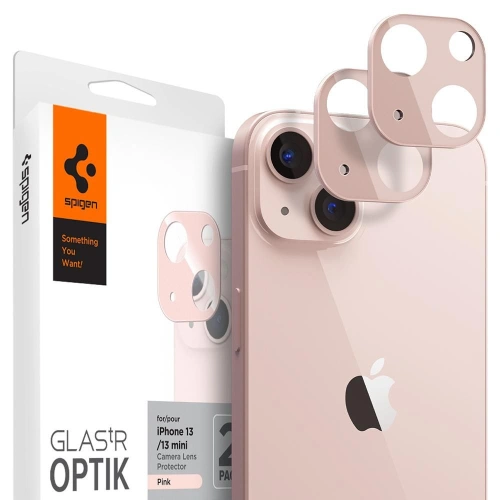Kup Sticlă temperată pentru aparat Spigen Optik Camera Lens Apple iPhone 13/13 mini Roz [2 PACK] - SPN2006PNK - {ean13} - Sklep Home Screen