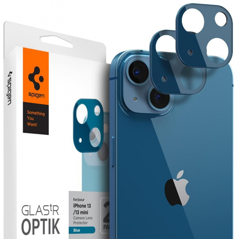 Buy Spigen Optik Camera Lens Apple iPhone 13/13 mini Blue [2 PACK] - 8809811856439 - SPN2007BLU - Homescreen.pl