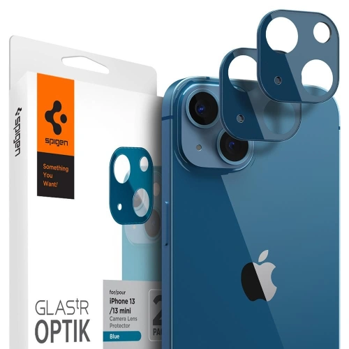 Kup Tvrzené sklo na aparát Spigen Optik Camera Lens Apple iPhone 13/13 mini Blue [2 PACK] - SPN2007BLU - {ean13} - Sklep Home Screen