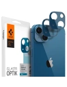 Spigen Apple Gehärtetes Kameraglas Optik Kameraobjektiv iPhone 13/13 mini Blau [2 PACK]
