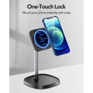 Kup Uchwyt biurkowy ESR HaloLock MagSafe Desktop Phone Stand Black - ESR437BLK - {ean13} - Sklep Home Screen
