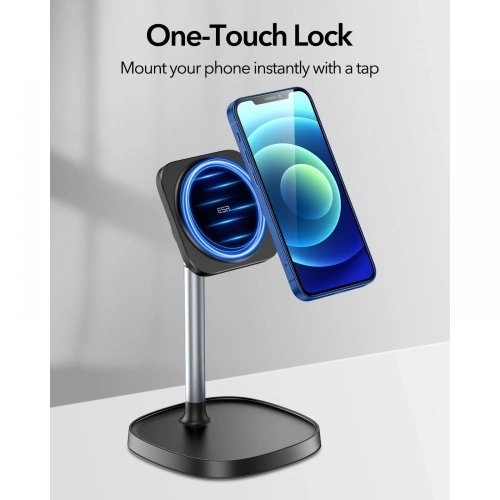 Kup Uchwyt biurkowy ESR HaloLock MagSafe pentru telefon, negru - ESR437BLK - {ean13} - Sklep Home Screen