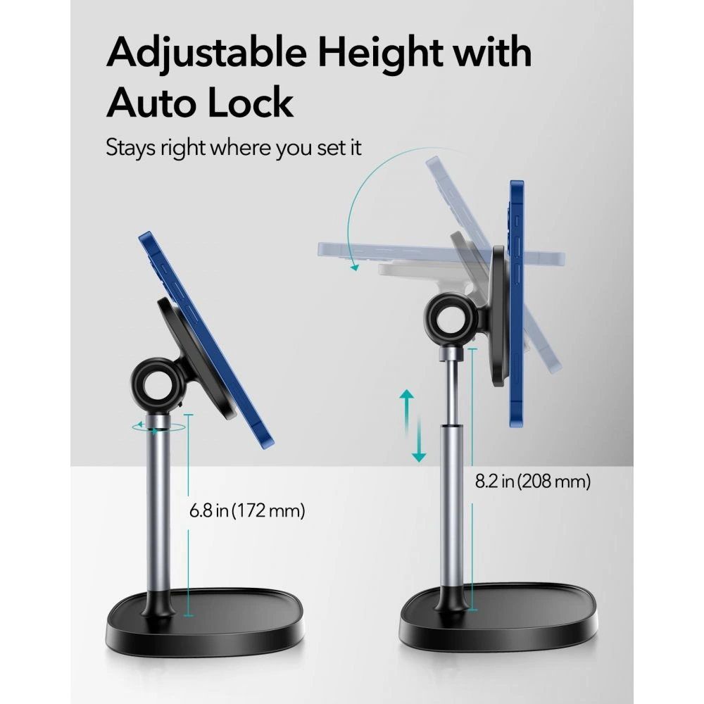 Uchwyt biurkowy ESR HaloLock MagSafe Desktop Phone Stand Black