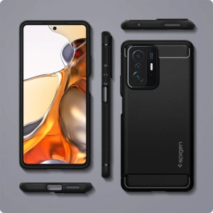 Kup Etui Spigen Rugged Armor Xiaomi 11T/Pro Matte Black - SPN2013BLK - {ean13} - Sklep Home Screen
