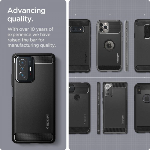 Kup Etui Spigen Rugged Armor Xiaomi 11T/Pro Matte Black - SPN2013BLK - {ean13} - Sklep Home Screen