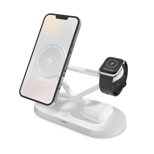Kup Încărcător wireless Tech-Protect A13 3in1 Magnetic MagSafe Wireless Charger White - THP769WHT - {ean13} - Sklep Home Screen