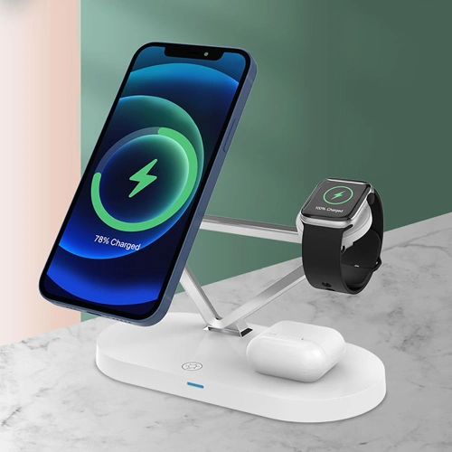 Kup Încărcător wireless Tech-Protect A13 3in1 Magnetic MagSafe Wireless Charger White - THP769WHT - {ean13} - Sklep Home Screen