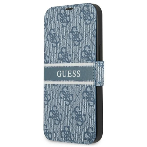 Kup Etui Guess GUBKP13L4GDBL Apple iPhone 13 Pro modrý/blue book 4G Stripe - GUE1444BLU - {ean13} - Sklep Home Screen