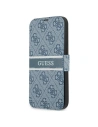 Etui Guess GUBKP13L4GDBL Apple iPhone 13 Pro modrý/blue book 4G Stripe