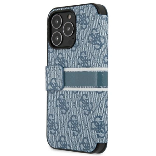 Kup Etui Guess GUBKP13L4GDBL Apple iPhone 13 Pro niebieski/blue book 4G Stripe - GUE1444BLU - {ean13} - Sklep Home Screen