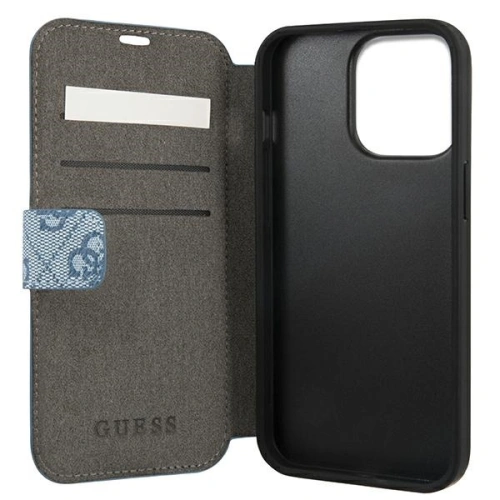 Kup Etui Guess GUBKP13L4GDBL Apple iPhone 13 Pro modrý/blue book 4G Stripe - GUE1444BLU - {ean13} - Sklep Home Screen