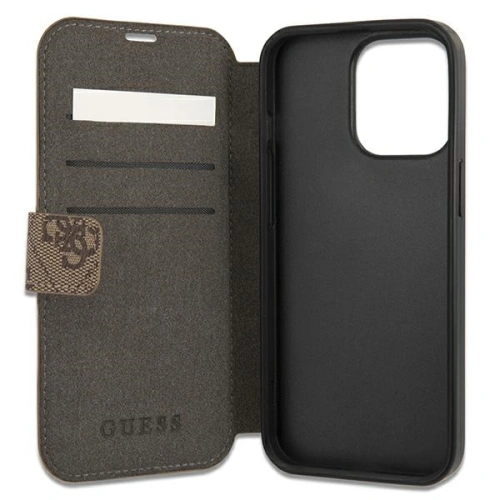 Kup Etui Guess GUBKP13L4GDBR Apple iPhone 13 Pro brązowy/brown book 4G Stripe - GUE1445BR - {ean13} - Sklep Home Screen
